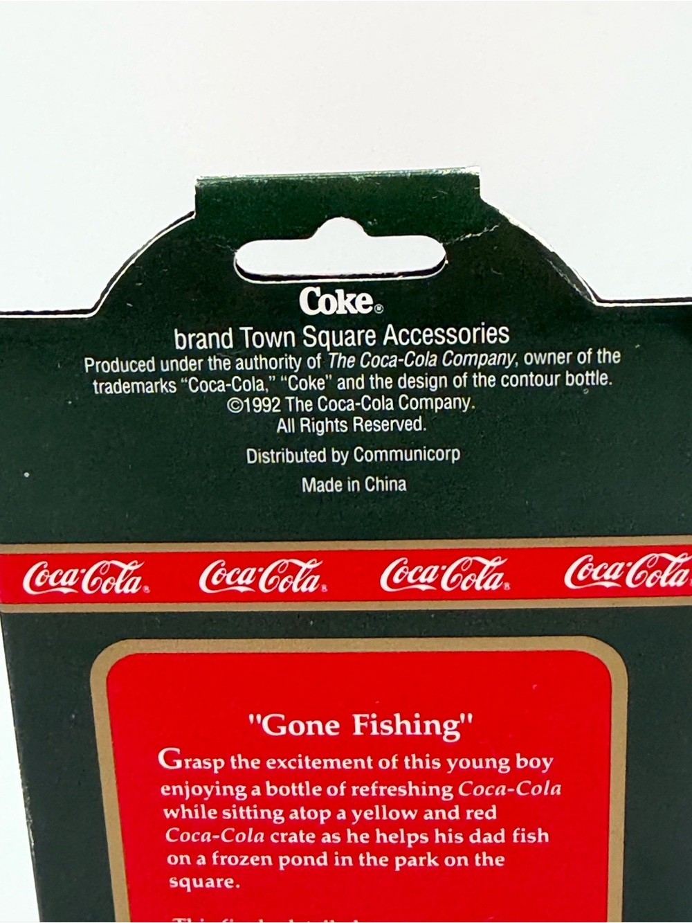 Vintage Coca-Cola Town Square Collection Gone Fishing #64315 - Brand New - Picture 4 of 10